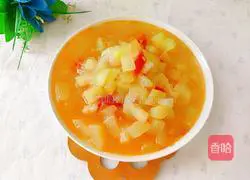 Tomato Illustration of stewed melon 11