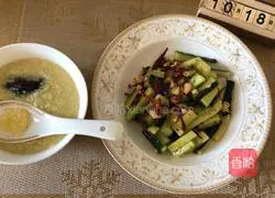 Illustration of how to make cold cucumber strips 12