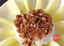 Illustration of how to make garlic vermicelli and baby vegetables 9