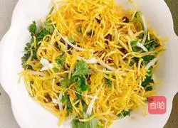 Illustration of three-thread fried beans 4