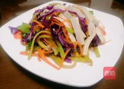 Illustration of how to make tofu mixed with three shreds 7