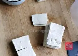 Illustration of how to make pan-fried tofu 1