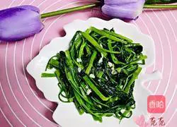 Illustration of how to make stir-fried water spinach 9