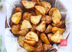 Illustration of how to make roasted potato wedges 12
