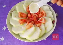 Illustration of how to make zucchini and steamed tomatoes 5