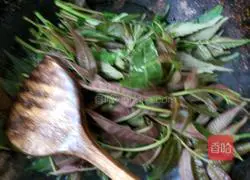 Illustration of how to make Chinese toon mixed with garlic sprouts 3