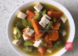 Bitter Melon, Tofu and Carrot Recipe Illustration 10