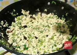 Illustration of how to make cabbage tofu foam 4