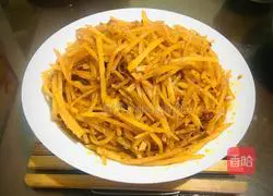 Illustration of how to make spicy and sour potato shreds 10