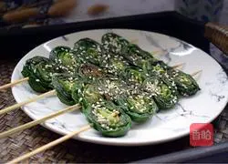 Illustration of grilled leeks 15