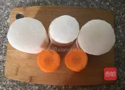 Illustration of how to make sweet and sour pickled radish strips 1