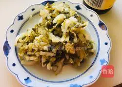 Illustration of how to make stir-fried vermicelli with pickled cabbage 2