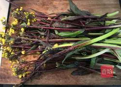 Illustration of how to make stir-fried vegetable moss 1