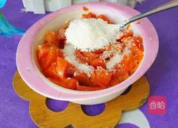 Illustration of how to make carrot nutritious rice cereal 8