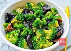 Illustration of how to make cold fungus and broccoli 13