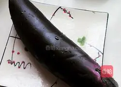 Fried Illustration of how to make eggplant boxes 1