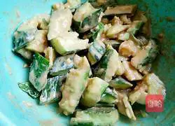 Illustration of how to make sesame cucumber 9