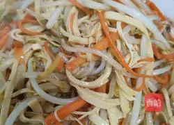 Illustration of how to make fried bean sprouts and dried tofu 7