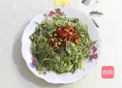Illustration of how to make steamed coriander 13