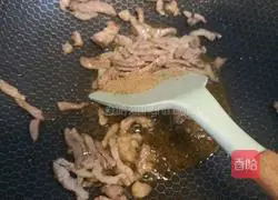 Illustration of home-style fried beans with shredded potatoes 8