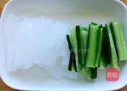 Illustration of how to make cucumber mixed with jelly 2