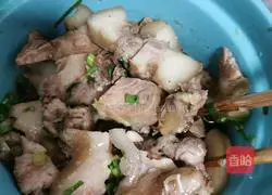 Illustration of how to make cold pork head 13