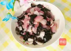 Illustration of how to make fried onions and fungus 11