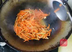 Illustration of how to make fried tofu with shredded carrots 8