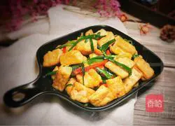 Illustration of how to make chives and tofu 18