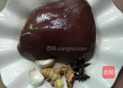 Illustration of how to make braised pork liver 1