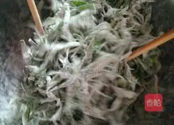 Illustration of how to steam vegetables (broom seedlings) 4