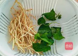 Illustration of how to make cold Houttuynia cordata 2