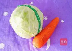 Illustration of how to cook cabbage and carrots 1