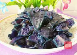 Illustration of how to make vegetarian fried purple cabbage 11