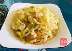 Illustration of how to make lotus white fried crystal vermicelli 9