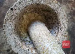 Illustration of how to make sesame green beans 4 