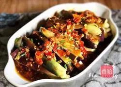 Illustration of how to make eggplant strips with chili sauce 11