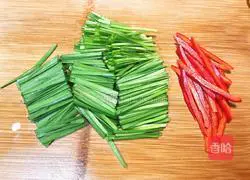 Illustration of how to make chives and tofu 3