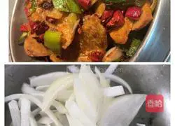 Illustration of how to make dry pot potato slices 6