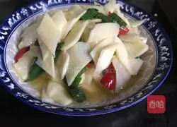 Illustration of how to make stir-fried wild rice 11