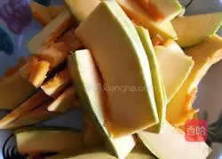 Illustration of home-style fried pumpkin 1