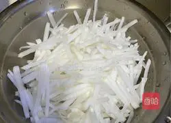 Illustration of how to make shredded radish in chicken sauce 1 