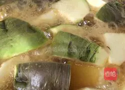 Illustration of braised kohlrabi 11