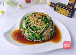 Illustration of how to make cold green leek sprouts 13