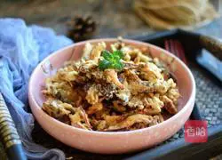 Dry fried fresh mushrooms Illustration of how to do it 7