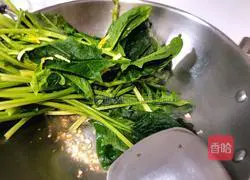 Illustration of how to make stir-fried spinach 4