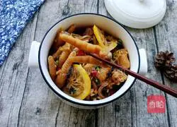 Illustration of how to make chicken feet with lemon and pickled pepper 16