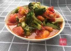 How to stir-fry tomatoes with broccoli Illustration 10
