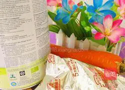 Illustration of how to make carrot nutritious rice cereal 1