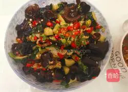 Illustration of how to make cold fungus and cucumber 7